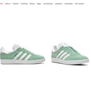 Adidas Originals Mint Green Gazelle